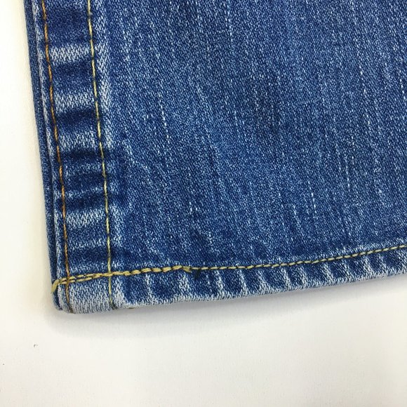 TRUE RELIGION Medium/Light Wash BOBBY 5 Pocket Logo Hardware Jeans - Picture 12 of 14